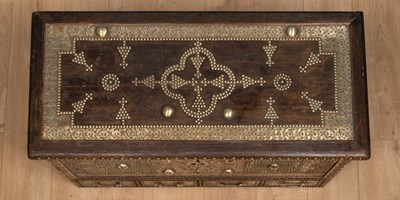 Lot 340 - A Zanzibar style chest