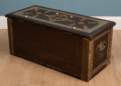 Lot 340 - A Zanzibar style chest