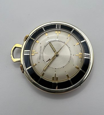 Lot 186 - A travel alarm clock by Jaeger-LeCoultre, the...