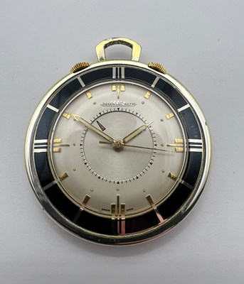 Lot 186 - A travel alarm clock by Jaeger-LeCoultre, the...