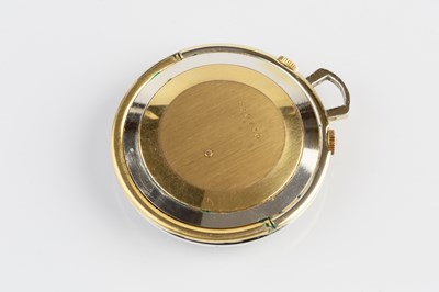 Lot 186 - A travel alarm clock by Jaeger-LeCoultre, the...