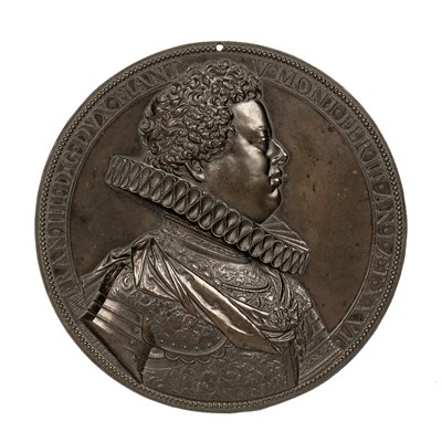 Lot 15 - After Guillaume Dupre (1584-1647) bronze cameo...