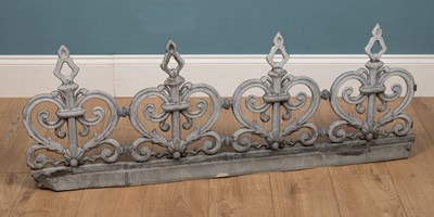 Lot 1100 - A 19th century decorative zinc frieze