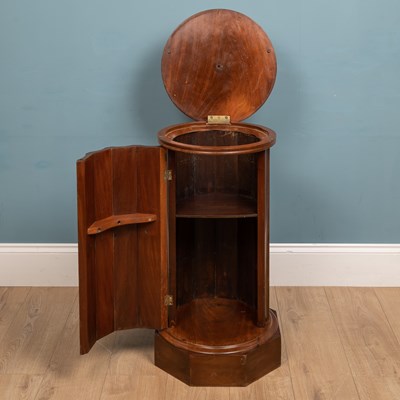 Lot 581 - A Victorian mahogany cylindrical pot cupboard
