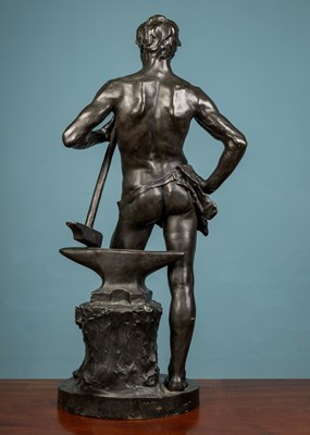 Lot 379 - Georges Marie Valentin Bareau (b.1866-d.1931), 'Le Forgeron'
