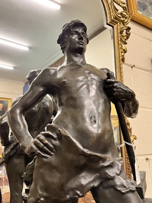 Lot 379 - Georges Marie Valentin Bareau (b.1866-d.1931), 'Le Forgeron'