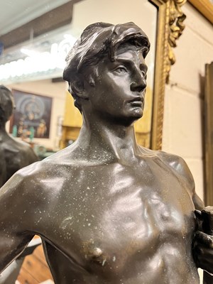 Lot 379 - Georges Marie Valentin Bareau (b.1866-d.1931), 'Le Forgeron'