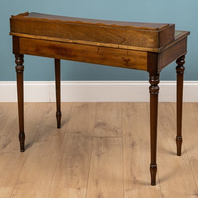 Lot 352 - A yew wood ladies writing desk