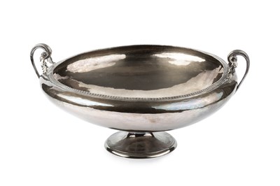 Lot 801 - A George V Scottish silver large shallow bowl,...