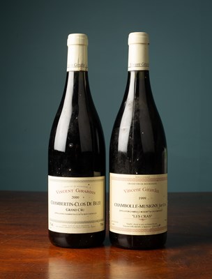 Lot 1019 - A bottle of Vincent Girardin 1999 Chambolle-Musigny 1er Cru, and a bottle of Vincent Girardin 2000 Chambertin-Clos de Beze Grande Cru