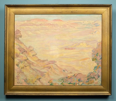 Lot 502 - Manner of Sidney Nolan (Australian, 1917-1992), Desert Scene