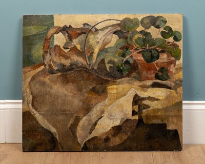 Lot 223 - A French school still life painting, in the manner of Le Fauconnier