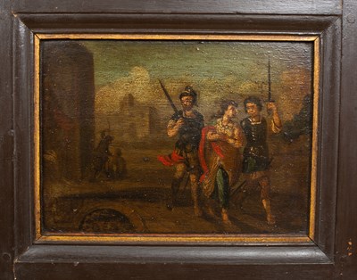 Lot 282 - An 18th century style Dutch cabinet