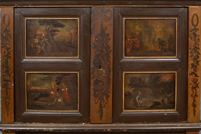 Lot 282 - An 18th century style Dutch cabinet