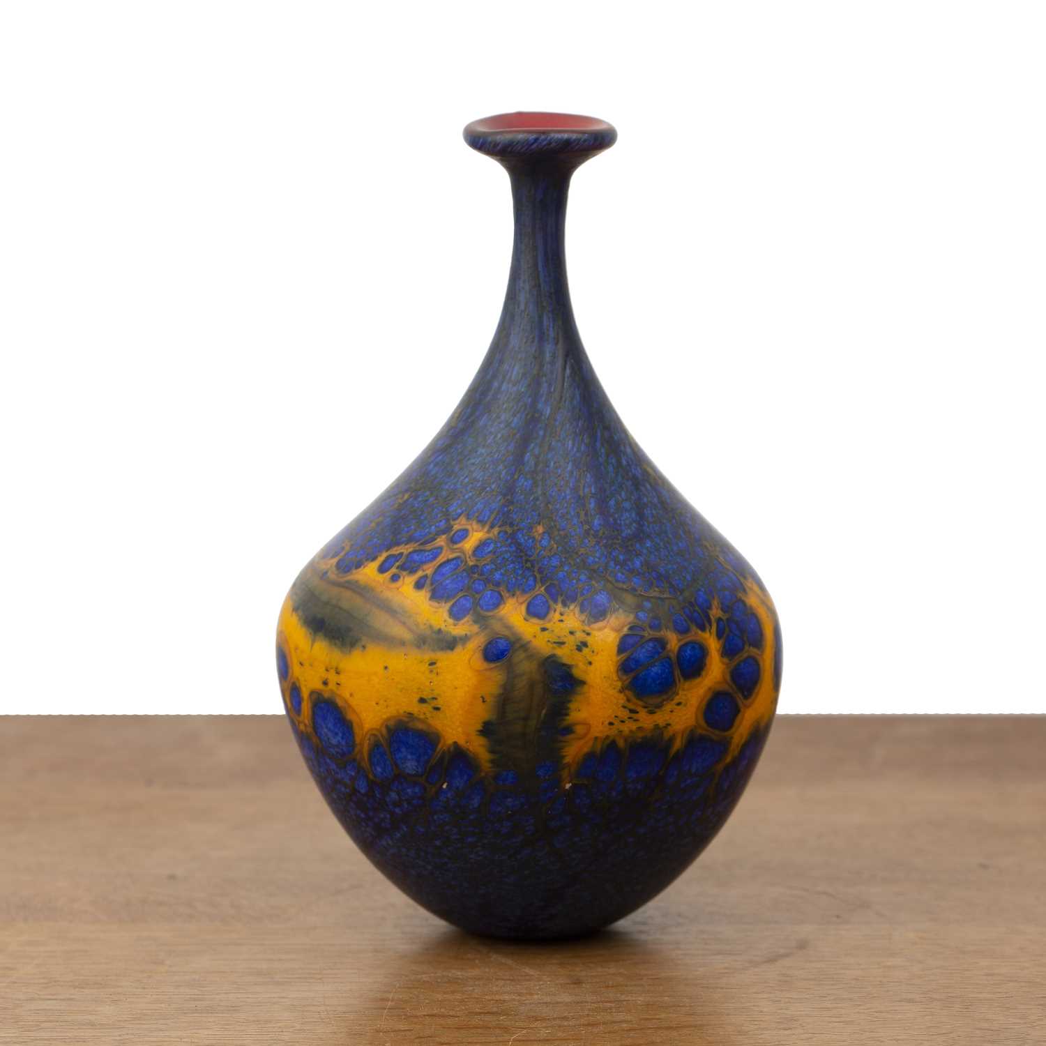 Lot 352 - Peter Layton (b.1937) 'Lava', studio glass...