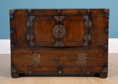 Lot 486 - A Korean elm cabinet