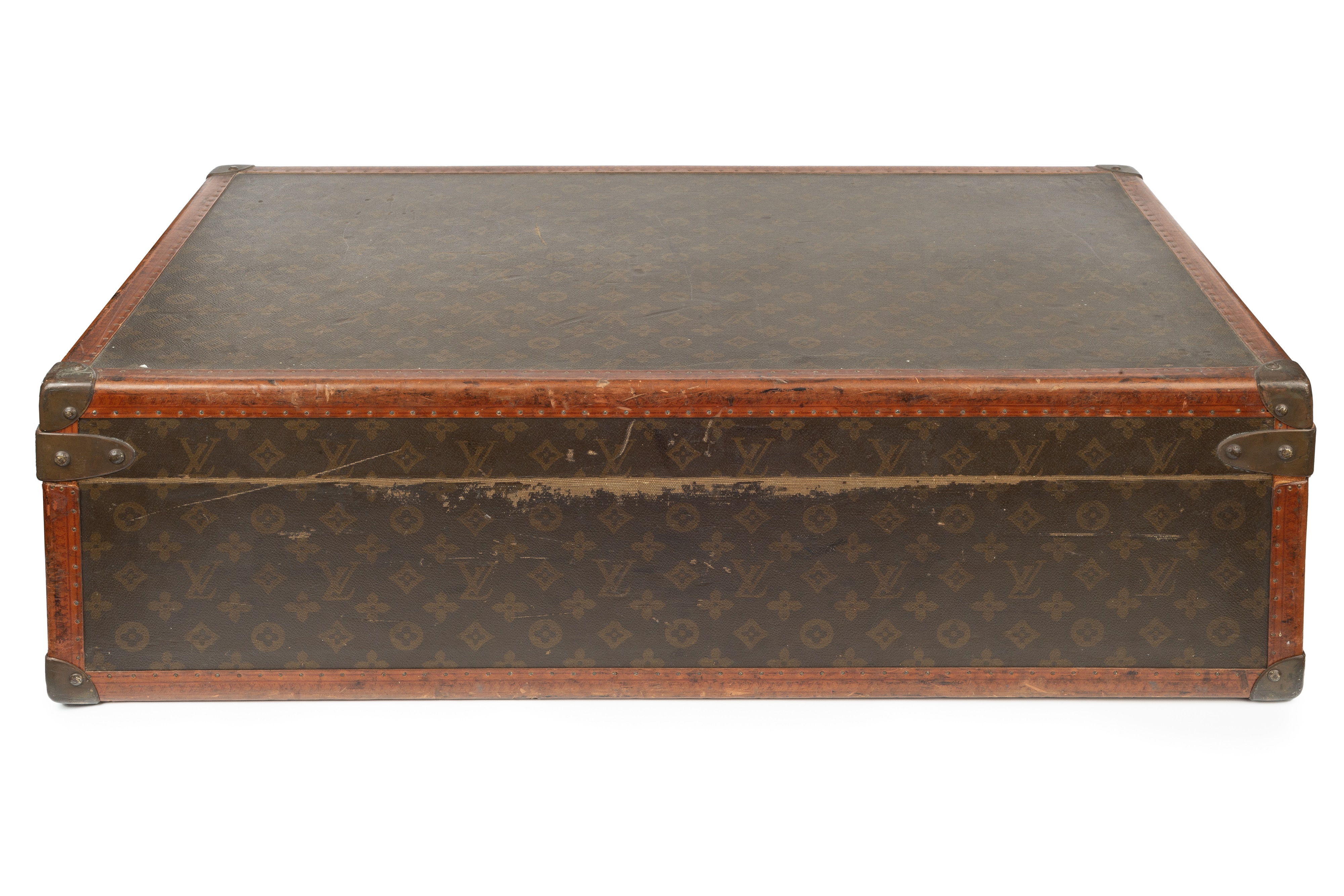 Lot 148 - A Louis Vuitton suitcase, with studded