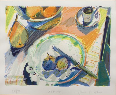 Lot 246 - Jane Strother (b.1956) 'Dessert', screnprint,...