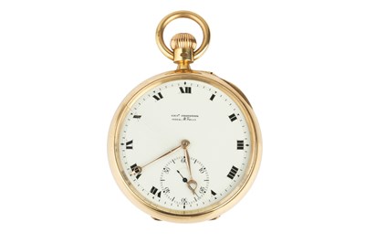 Lot 240 - An 18ct gold open face pocket watch by Charles...