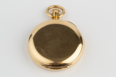 Lot 240 - An 18ct gold open face pocket watch by Charles...