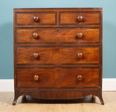 Lot 294 - A Victorian mahogany chest of drawers