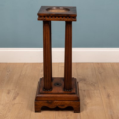 Lot 231 - A Colonial hardwood sculpture stand