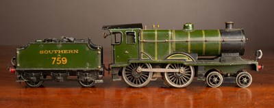 Lot 114 - An early to mid 20th century 0 gauge 4-4-0 Southern locomotive