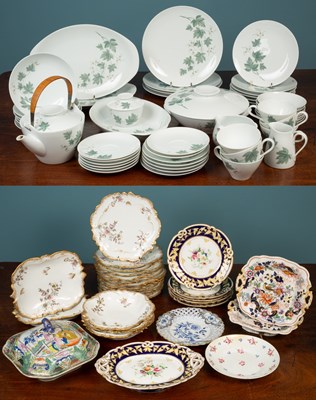 Lot 401 - A Noritake porcelain part dinner and tea service; together with a Limoges porcelain etc.