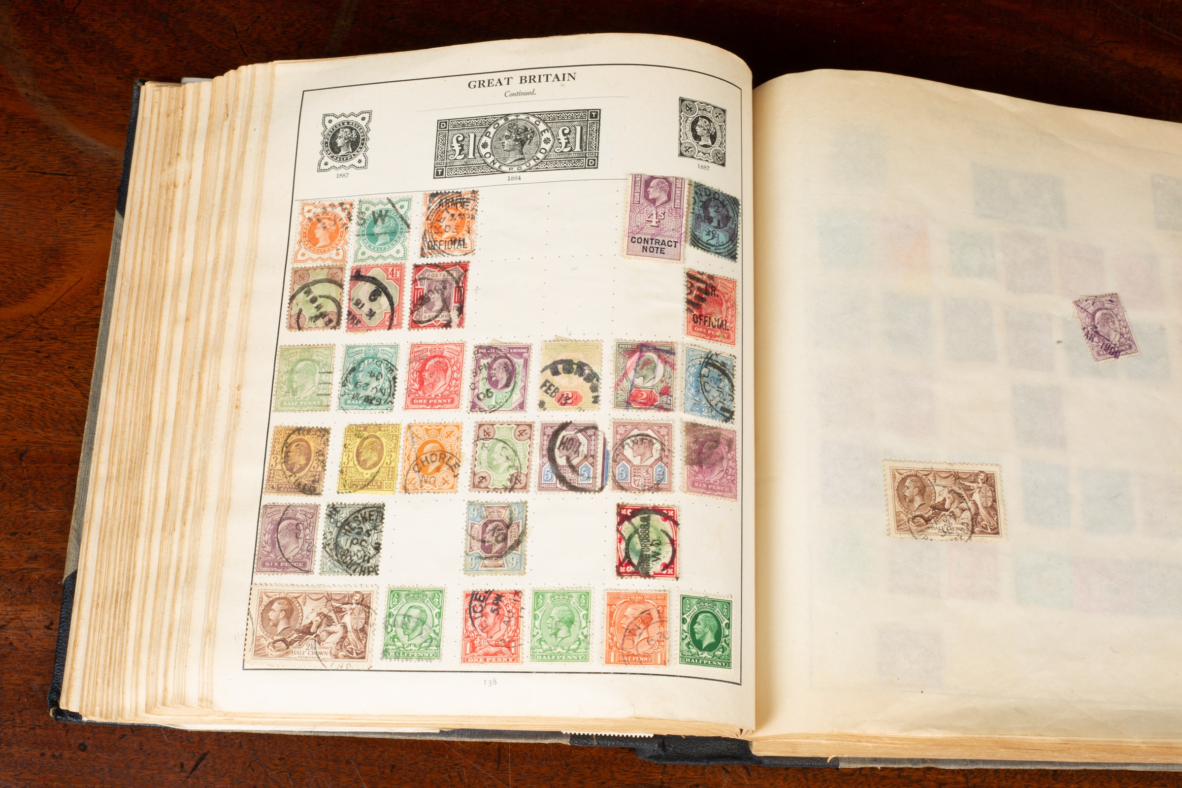 Lot 22 A stamp album containing 19th century and