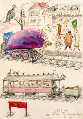 Lot 201 - Chris Orr (b.1943) 'All aboard the Aubergine...