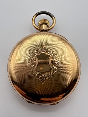 Lot 203 - An open face pocket watch, the circular white...