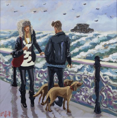 Lot 174 - Lucy Pratt (b.1970) 'Rendez vous in Brighton,...