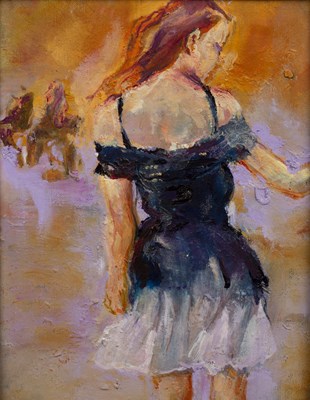 Lot 211 - June Redfern (b.1951) 'The blue boat', oil on...