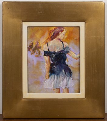 Lot 211 - June Redfern (b.1951) 'The blue boat', oil on...