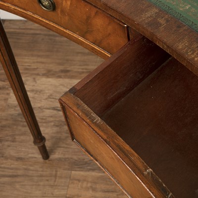 Lot 77 - Reproduction mahogany writing table with a...