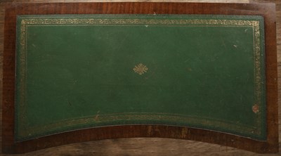 Lot 77 - Reproduction mahogany writing table with a...