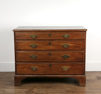 Lot 72 - Mahogany chest of drawers 19th Century, fitted...