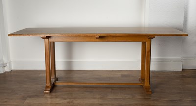 Lot 90 - Reynolds of Ludlow oak, refectory table, with...