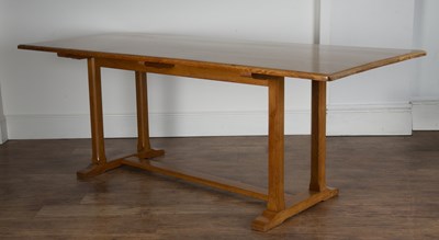 Lot 90 - Reynolds of Ludlow oak, refectory table, with...