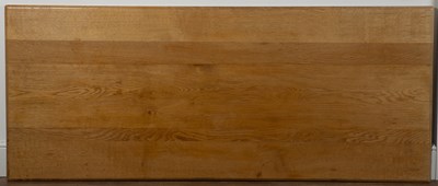 Lot 90 - Reynolds of Ludlow oak, refectory table, with...