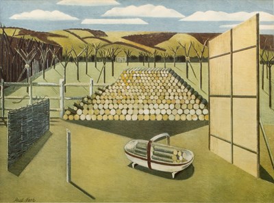 Lot 234 - Paul Nash (1889-1946) 'Landscape at Iden',...