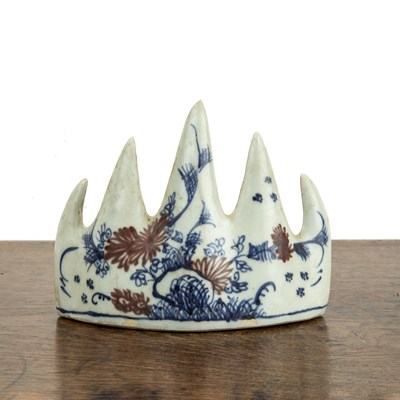 Lot 195 - Porcelain pen stand Chinese, 18th/19th Century...