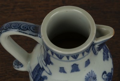 Lot 50 - Miniature blue and white cream jug Chinese,...