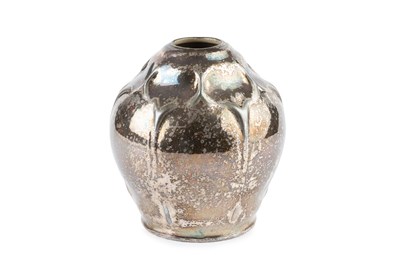 Lot 696 - Doulton, Lambeth Vase with prototype silver...