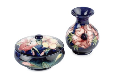 Lot 698 - Moorcroft 'Fresia' bowl and cover stamped...