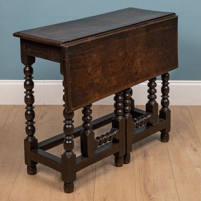 Lot 346 - An 18th century oak side table