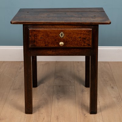 Lot 288 - A Georgian, Welsh oak side table