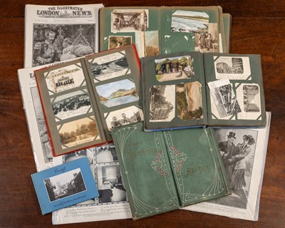 Lot 24 - A collection of postcard albums and Suffragette ephemera