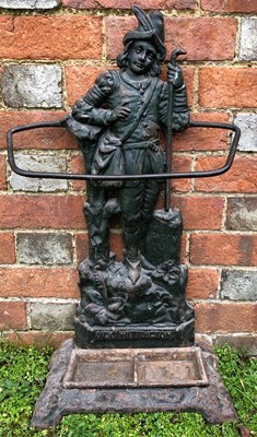 Lot 1119 - A Victorian cast iron stick stand