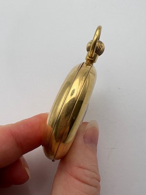 Lot 234 - An 18ct gold half hunter pocket watch by Jump,...